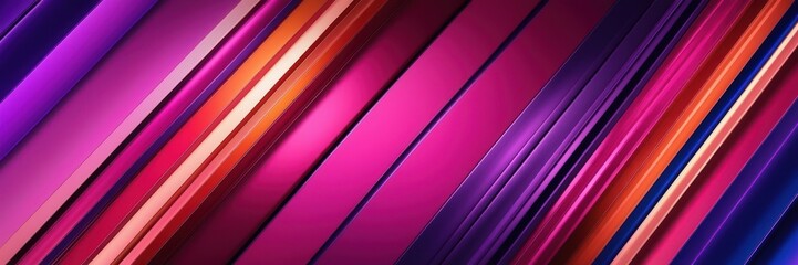 Obraz premium abstract background featuring diagonal lines in vibrant hues of pink, orange, and blue. Perfect for modern design projects and vibrant visuals.