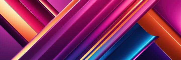Obraz premium abstract background featuring diagonal lines in vibrant hues of pink, orange, and blue. Perfect for modern design projects and vibrant visuals.