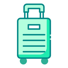 Suitcase icon perfect for travel and luggage themes
