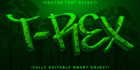 Green Trex Vector Fully Editable Smart Object Text Effect © HUMA