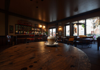 Coffee shop: cozy ambiance.