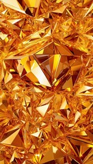 Vibrant abstract golden crystal background, captured in breathtaking 12K Ultra HD Resolution