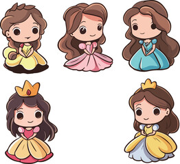 Cute Princess Illustrations