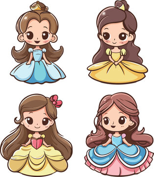 Cute Princess Illustrations