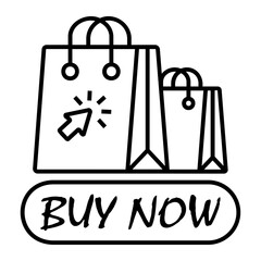 shopping Line Icon