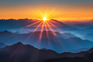 Sunrise Over Mountains: Embrace the Dawn of Endless Possibilities