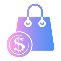 shopping Gradient icon