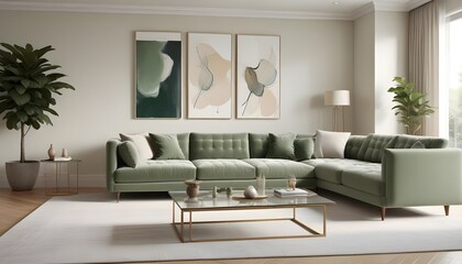 Photo interior modern design room 3d illustration