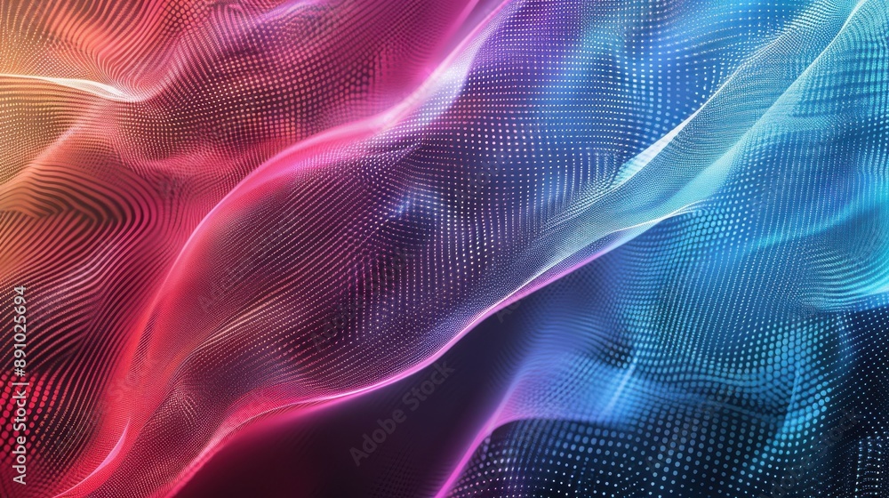 Fototapete abstract technology science alphabet font digital space typography generated-ai