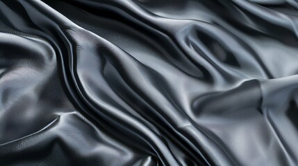 Fototapeta premium An intricate pattern on a silk fabric texture, with a smooth, reflective finish