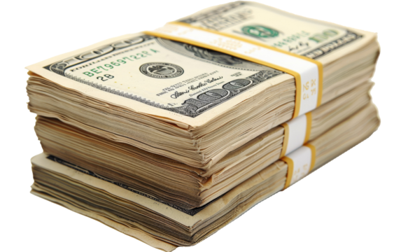 Isolated new money white background