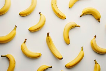 Minimal Isolated Bananas Themed Template Background Generative Illustration