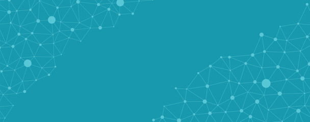 Abstract plexus technology futuristic network background. Network technology connection banner with dots and lines for desktop. Ai system background. Abstract data concept.