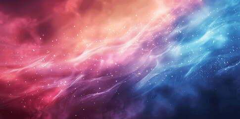 Soft Light Blue and Pink Pastel Abstract Blurred Gradient Background with Shiny Gentle Shades