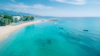 Idyllic Beach with Crystal Clear Water