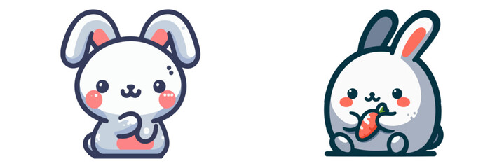 cute rabbit vector