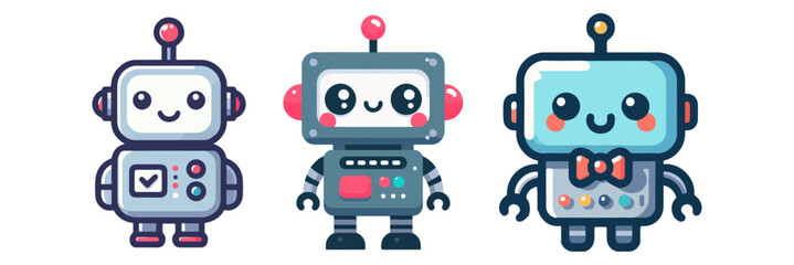 Obraz premium cute robot vector