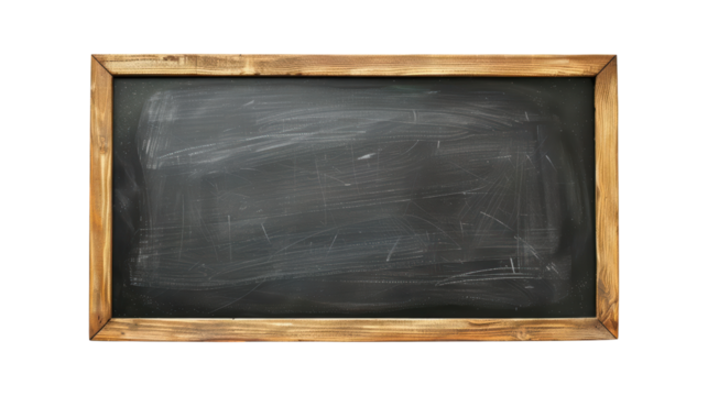 Blank Vintage Blackboard with Wooden Frame