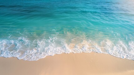 Tranquil Beach with Clear Ocean Waves