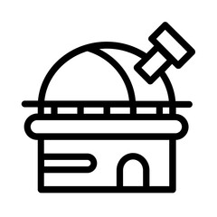 observatory astronomy icon design