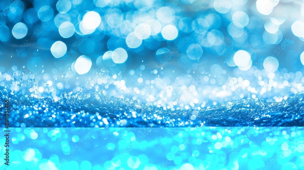 Aufkleber a blue background with a subtle, shimmering effect, like light reflecting off water. the sparkling a