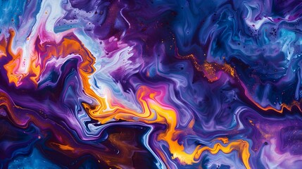 Vibrant Swirls and Flowing Patterns on a High-Detail Abstract Background