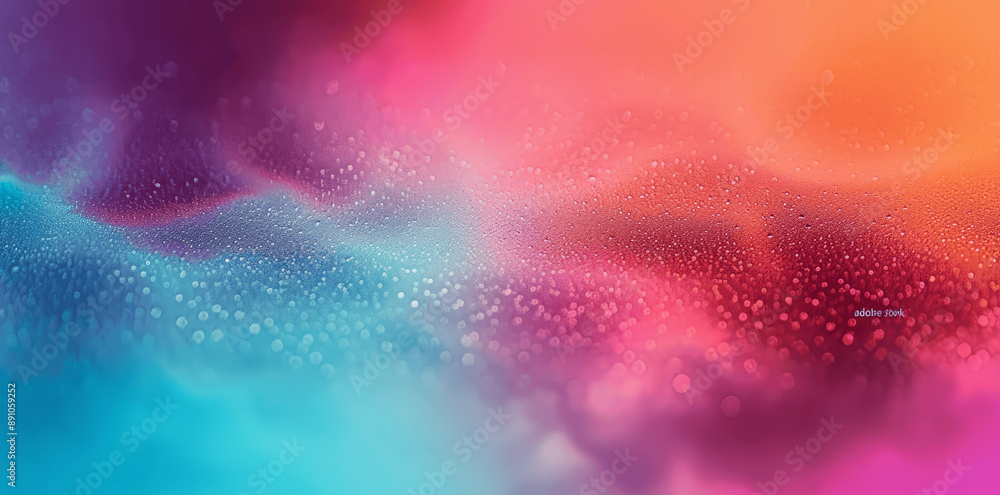 Poster pastel color gradient background with grainy texture and copy space