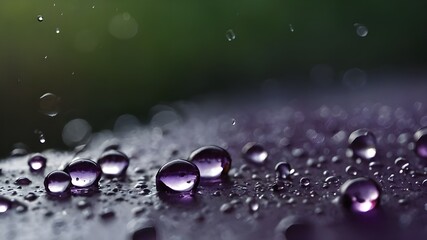 water drops on a glass surface