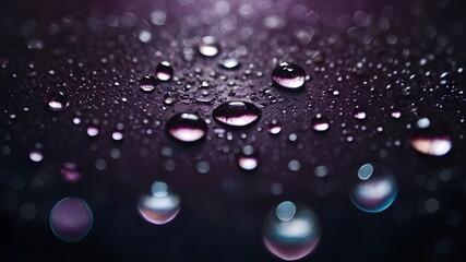 Fototapeta premium water drops on black background