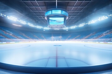 Hockey sports arena ice.