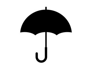 シンプル傘マークB：黒