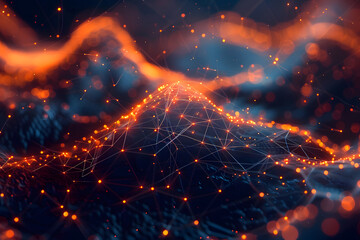 Abstract background and texture of science and future technology backgrounds. Generative AI