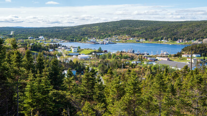 The vista from Old Kingman's Road presents a stunning view of Fermeuse, situated on the eastern...