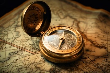 Compass gold map discovery.