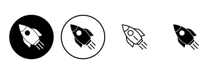 Rocket icon set. Startup icon vector.