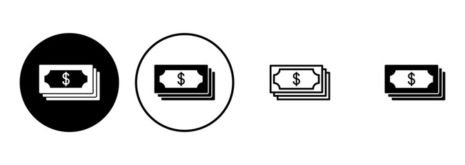Money icon set. Money vector icon.