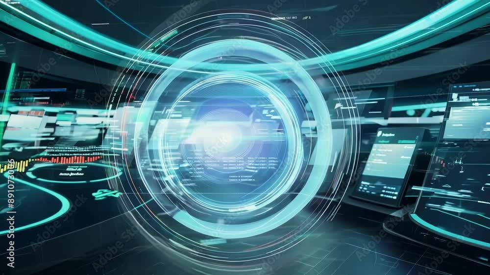 Poster the advanced ai technology used in the trading center allows for lightningfast transactions and near