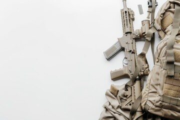 Naklejka premium Isolated Military Theme Template Generative Illustration