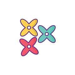 Madder icon design with white background stock illustration