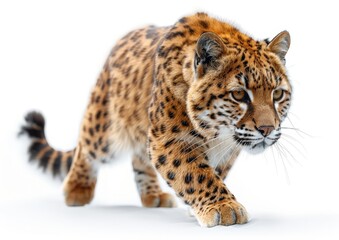 Obraz premium Random 1 wild animal against a white background