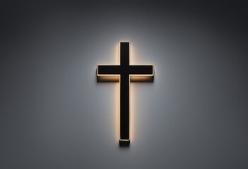 Naklejka premium Christian Cross on isolated background