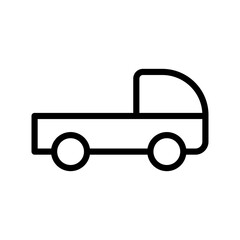 Line Transportation Icons. car and vehicle