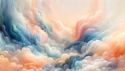 Serenity in Motion: Pastel Textures and Light