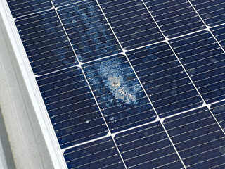Dirt on the solar panel