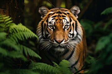 Fototapeta premium Tiger wildlife animal mammal.