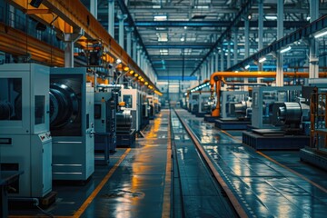 Fototapeta premium Industrial Factory Machinery