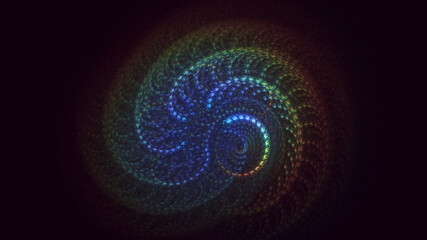 3D rendering abstract viral shape fractal background. Its not AI Generatd illustration.