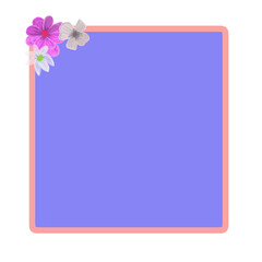 card with flowers