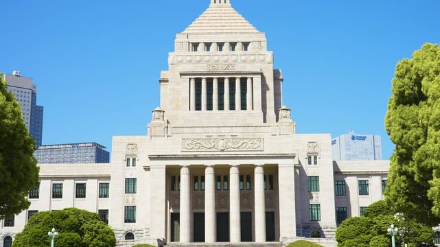 国会議事堂の風景動画