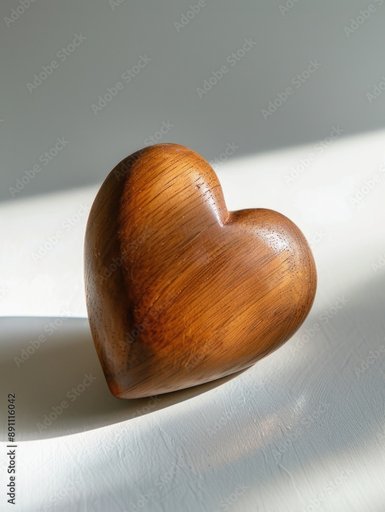 Poster Wooden Heart